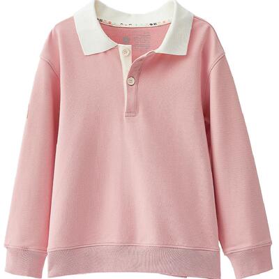 Q21春季儿童休闲Polo领卫衣