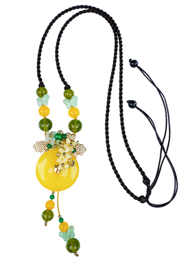 七彩蝶度女设计款镀真金手工制作