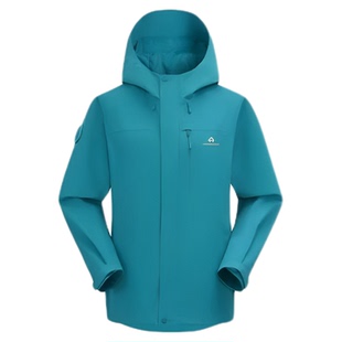 【青鸟羽绒冲锋衣】拓路者户外新款三合一男女徒步防水登山服外套