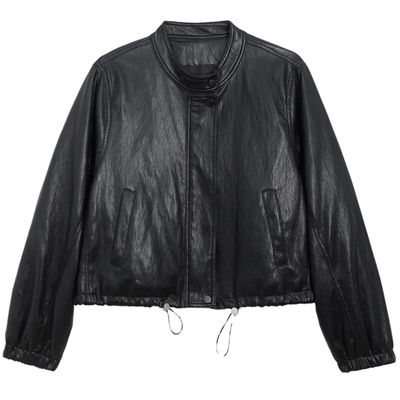 CanterKitten正品真皮皮衣女短款