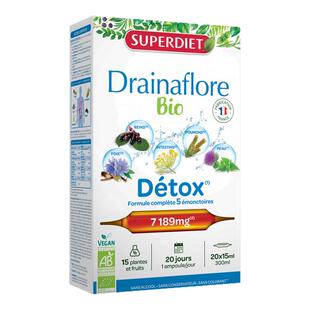 法国SuperDiet舒伯妮尔全身排浊小黑针代谢饮安瓶口服液15ml*30支