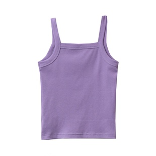 优可丝木纤维 儿童纯色吊带 女童细肩带打底背心中大童 山东网店