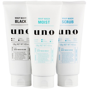 日本吾诺uno洗面奶泡沫控油深层清洁祛痘去黑头去角质男士洁面乳