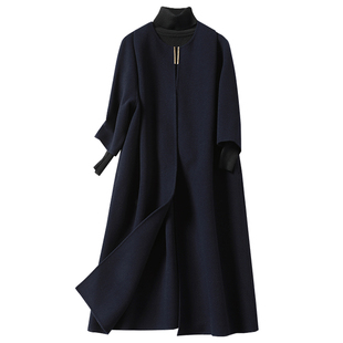 双面呢大衣女中长款加肥加大码气质羊毛呢子2026春秋新款毛呢外套