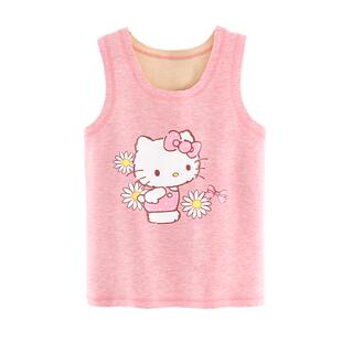 女童背心秋冬儿童马甲2025新款洋气宝宝德绒贴身内穿打底童装保暖