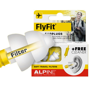 荷兰进口Alpine FlyFit earplugs飞机耳塞航空飞行减压睡眠隔音
