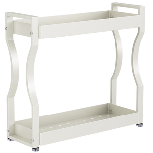 御仕家不锈钢窄调料品置物架厨房台面转角调味瓶罐盒油盐酱醋收纳