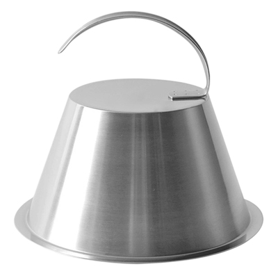 霜山304不锈钢铁板锅盖带手柄