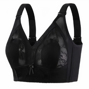 维多利亚大胸显小性感蕾丝大码内衣女全罩杯超薄款显瘦防下垂文胸