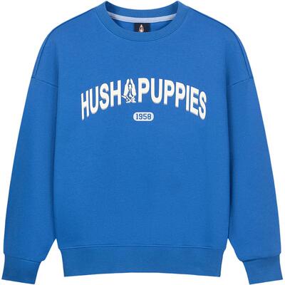 暇步士儿童春款圆领宽松卫衣