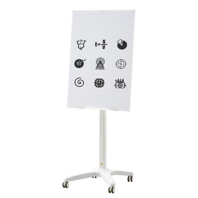 手摇升降X型哑光玻璃白板
