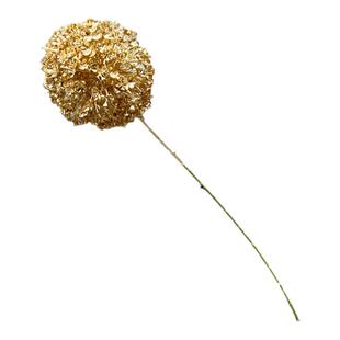 婚礼金色仿真花材新年福桶插花尤加利金叶子冬青红果客厅装饰摆件