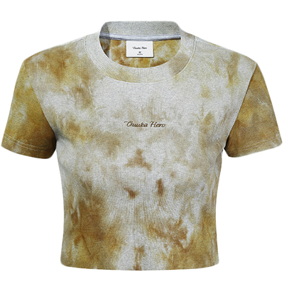 GUUKAHERO扎染圆领短袖T恤