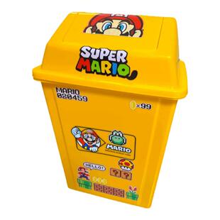 马里奥垃圾桶家用可爱卡通大型落地摆件大号容量客厅卫生间装饰品