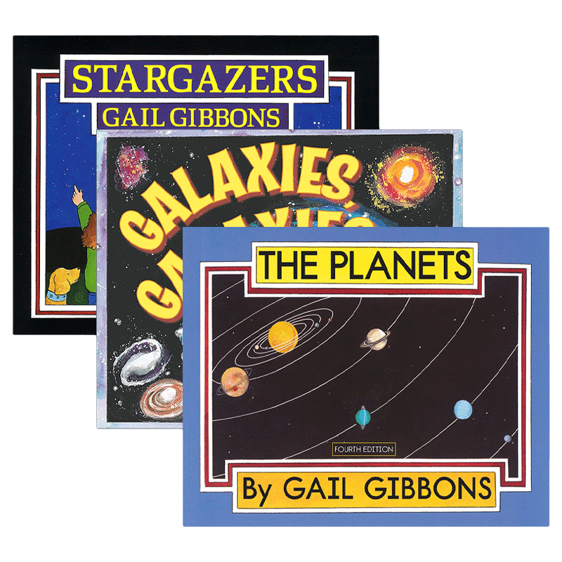 英文原版 宇宙天文系列3册套装 Gail Gibbons 盖尔吉本斯少儿百科系列 天文学家/行星/星系 儿童科普知识绘本 英文版 进口英语书籍