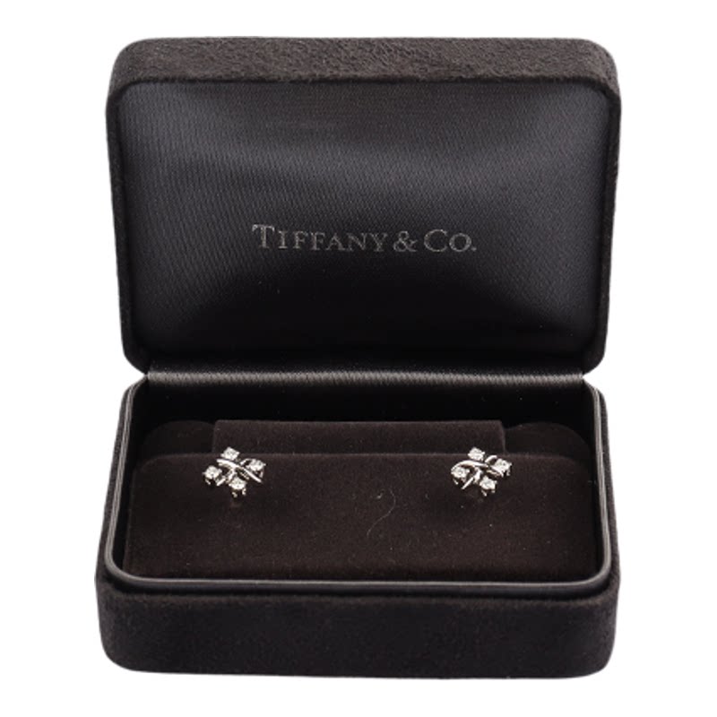 【自营】中古95新TIFFANY(蒂芙尼)Lynn耳环钻石PT950耳针60108173