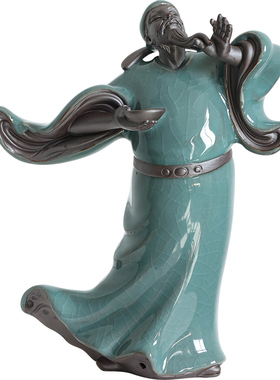 诗仙李白禅意历史人物摆件