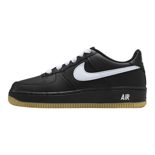 Nike耐克Air Force 1 黑色空军一号男女童鞋运动休闲板鞋HQ1911