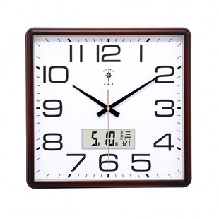 北极星挂钟客厅静音家用时尚石英钟创意时钟简约现代方形电子钟表