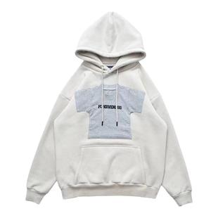 uniike油腻客0.8KG！秋冬加厚加绒男卫衣无性别潮牌连帽保暖上衣