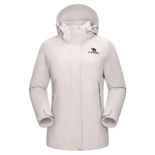 骆驼户外大鹅冲锋衣女鹅绒内胆三合一排骨羽绒服外套男极寒系列冬