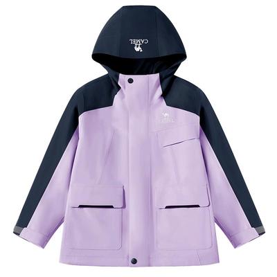 骆驼童装女童冲锋衣防水儿童外套