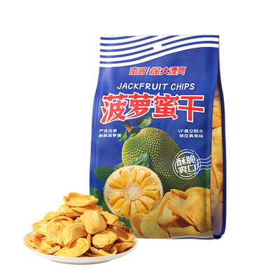 海南特产南国菠萝蜜干脆片500g