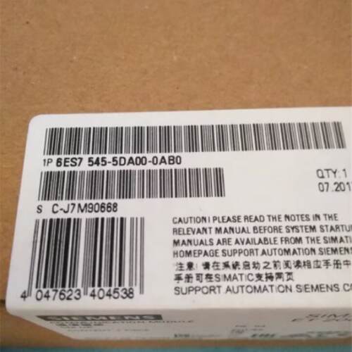 议价6ES75455DA000AB0西门子S7-1500 CPU通信模块6ES7545-5DA00-0