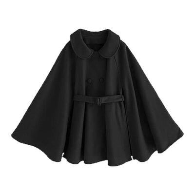 日潮 GRL 带腰带的斗篷外套 披肩针织针织衫ZE762女装