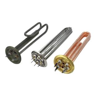水箱开水器铜加热管热水器电热管发热管棒380V 6KW 9KW 220V 3KW