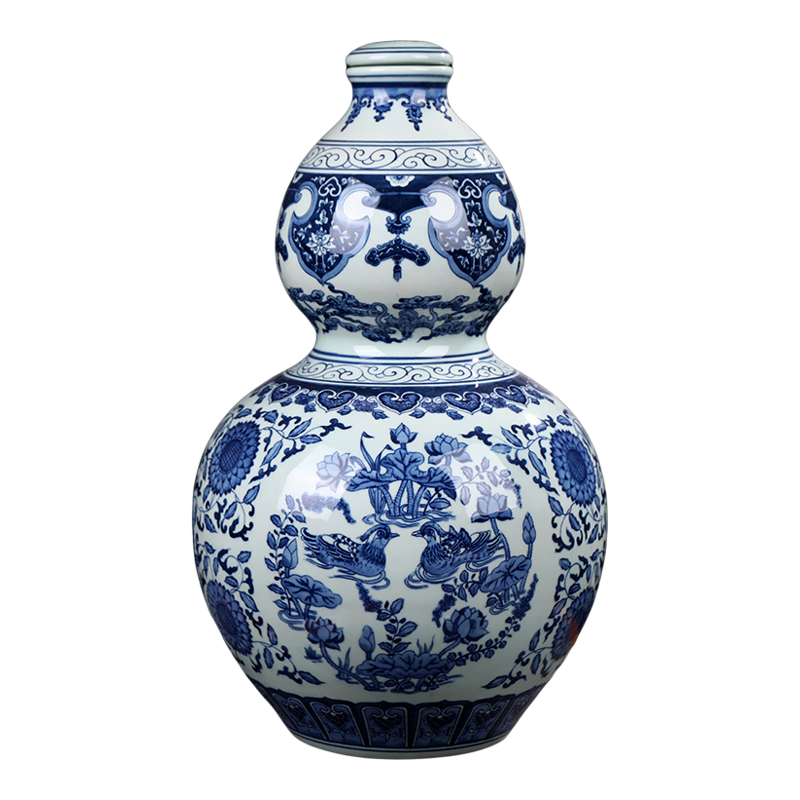 青花瓷陶瓷酒瓶景德镇手工手绘