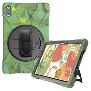 适用华为Matepad10.8保护套平板硅胶HUAWEI M5/M6手带旋转支架气囊防摔全包SCMR-W09/AL09保护壳带笔槽