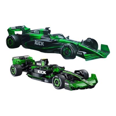 cada双鹰咔搭积木F1索伯车队赛车