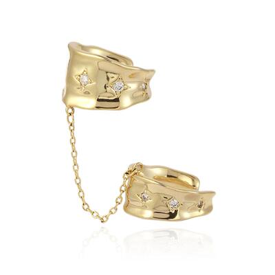 -复古金属耳夹套装女个性