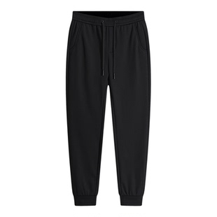 春秋款亮面束脚休闲裤修身小脚裤男士弹力运动裤收口缩口裤子简约