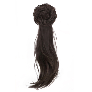 新中式假发辫马尾倾国风侧马尾假发抓夹古风汉服旗袍编发假发辫子