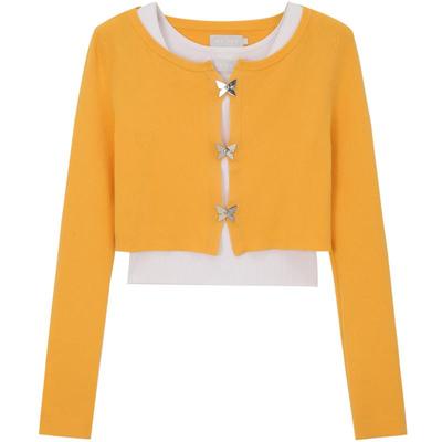 REVAN芮范甜酷多巴胺真两件毛织背心开