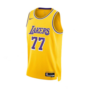 正品NIKE耐克独行侠湖人77东契奇篮球球衣sw球迷版运动速干背心