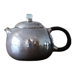 纯银时代 迷你小西施泡茶壶足银999纯手工一张打银壶家用小120ml