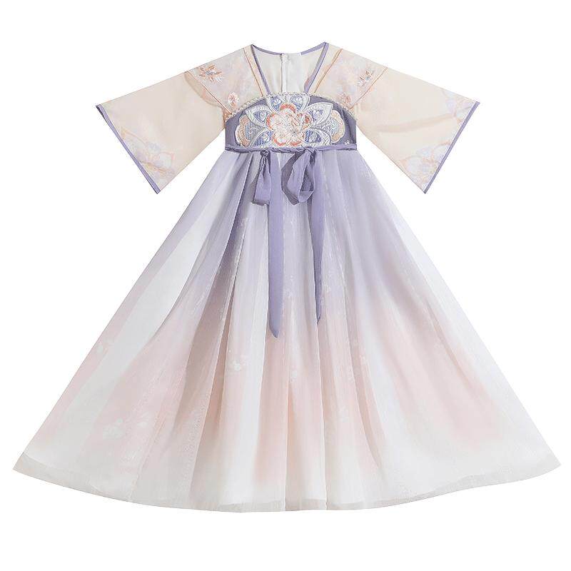 薄款汉服连衣裙女童夏季