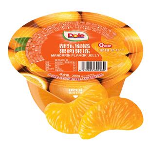 dole都乐蜜橘果肉果冻 0脂肪果肉果冻大杯办公室 儿童节小零食