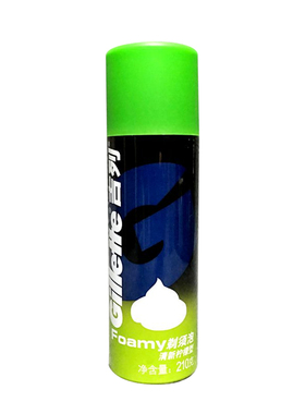 吉列清新柠檬香型剃须泡沫刮胡泡210g包邮