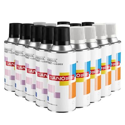 喷漆改色墙面涂鸦哑光黑白