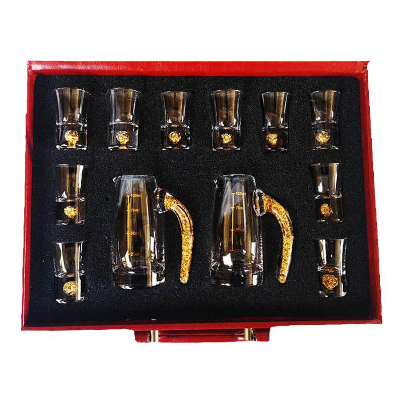 高档金箔白酒杯酒店金箔分酒壶