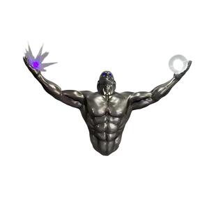 3D立体镜面人像壁饰灯酒吧夜店KTV舞台玄关过道墙上装饰摆件定制