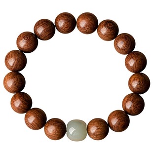 金丝檀木手串盘玩男生金丝玉手链檀香文玩佛珠金丝楠木好运收藏级