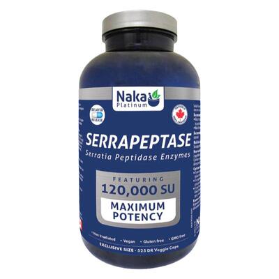 现货 加拿大NAKA Platinum 沙雷肽酶 Serrapeptase 120K  525粒