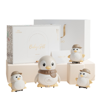 英氏企鹅学爬玩具0到1岁婴儿抬头练习宝宝爬行引导益智礼物小月龄