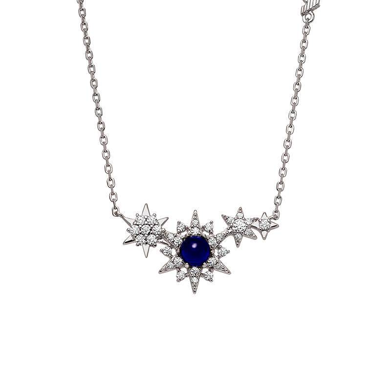 Armani阿玛尼夜空蓝星月系列满天星女士项链璀璨38女神节礼物