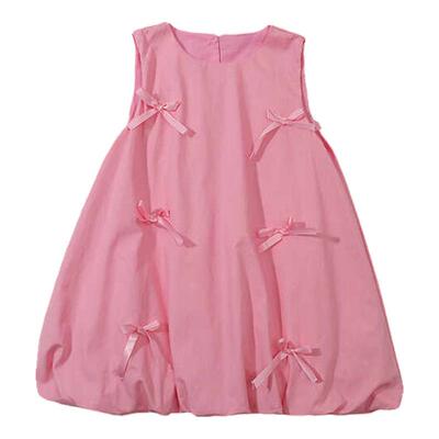 蝴蝶结背心裙2024夏季新品百搭